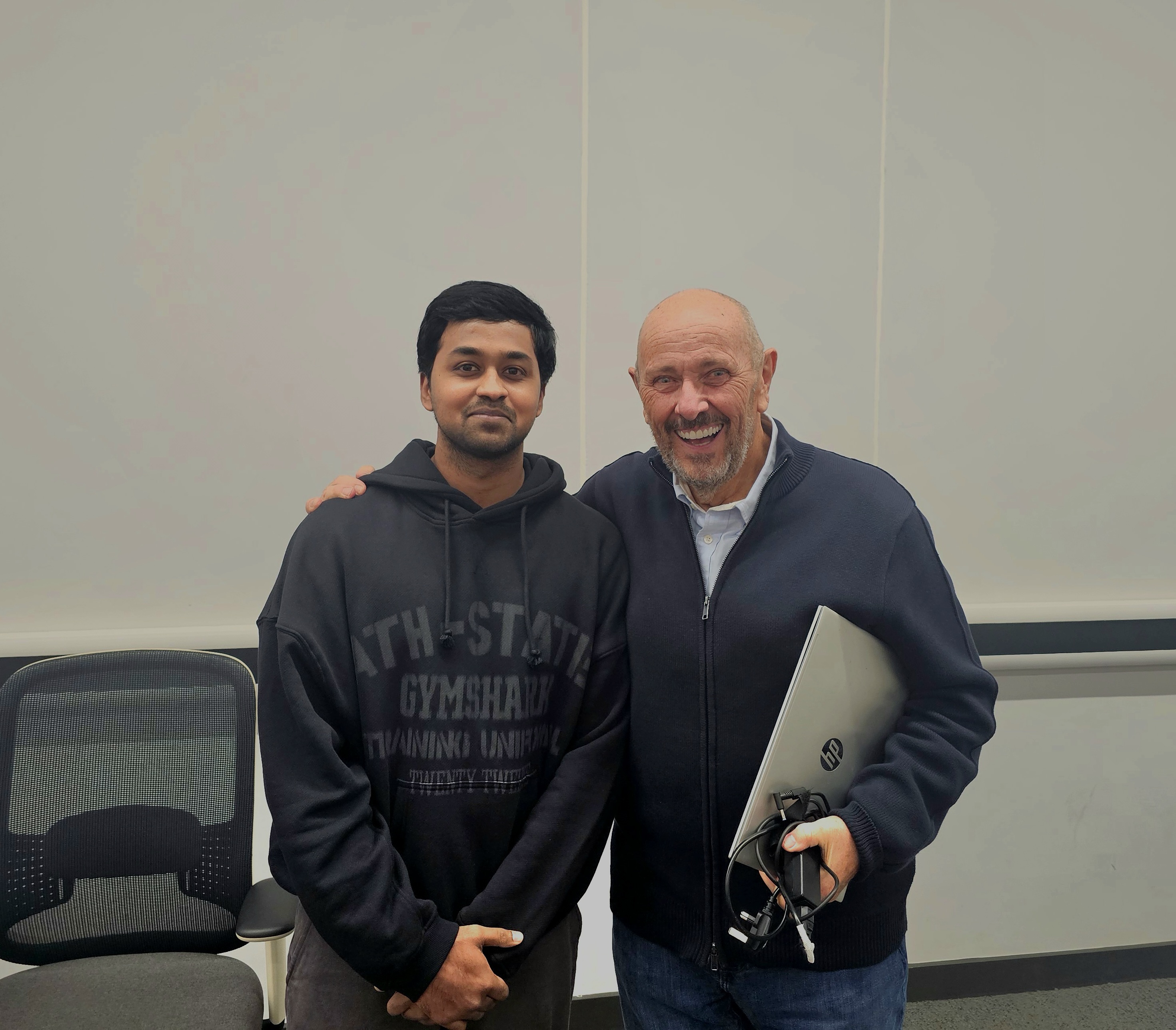 Tarun Sridhara with Clive Humby